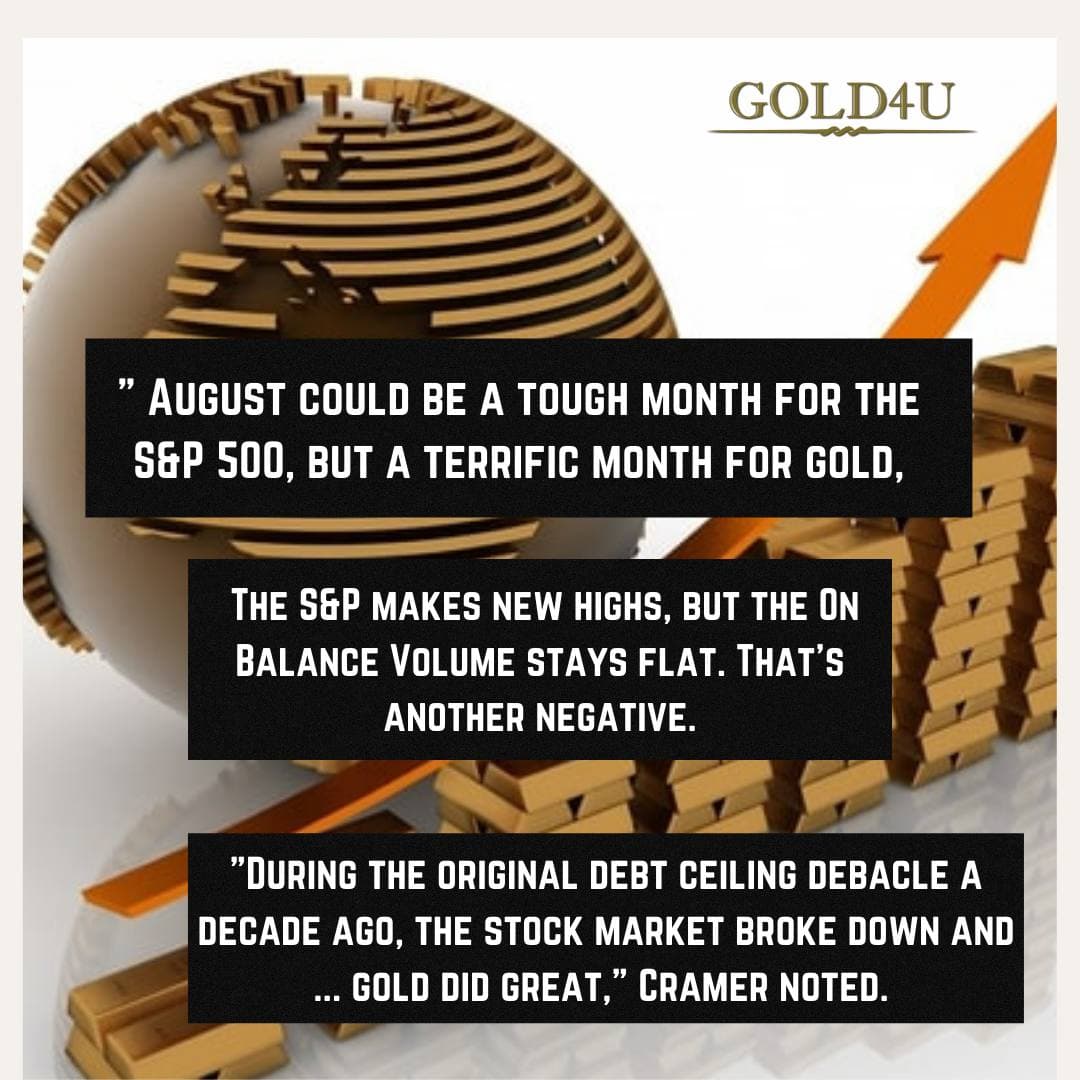 Read more about the article August could be a ‘terrific’ month for gold, says Jim Cramer