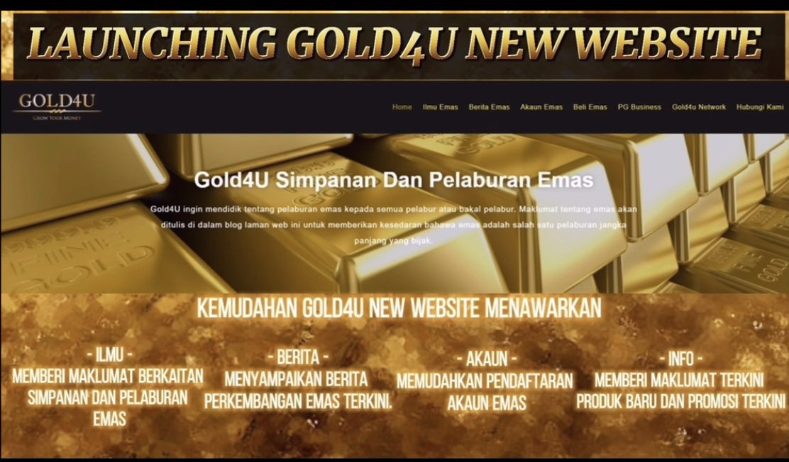 Read more about the article Launching of Gold4u New Website